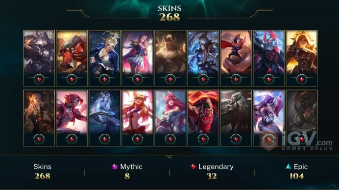 EUW 263 Skins 172 Champs | Dark Star Karma | Traditional Lee Sin | Dragon Fist Lee Sin | Muay Thai Lee Sin | SKT T1 Lee Sin | LOL0091