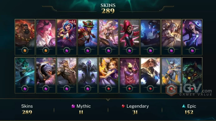 EUW 264 Skins 172 Champs | Dark Star Karma | Battle Academia Garen | Ice Toboggan Corki | PsyOps Pyke | Stinger Akali | K/DA Akali | LOL0094
