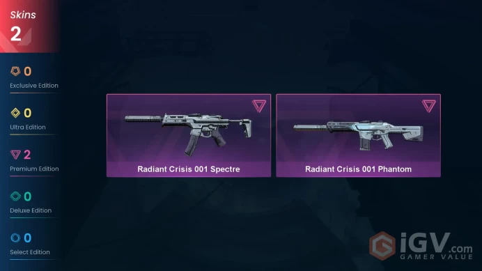 AP 2 skins | Radiant Crisis 001 Phantom | Radiant Crisis 001 Spectre | V0256