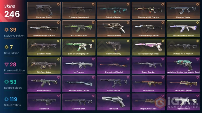 [EU] 150400 VP Spent 246 Skins Full Access