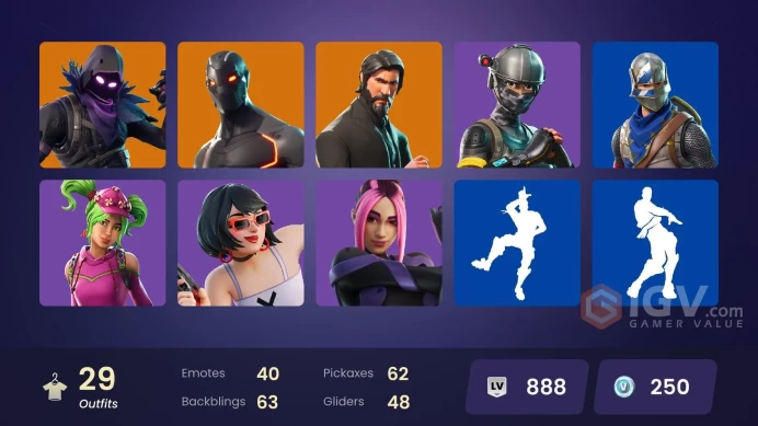 29 Skins - Mail Access - The Reaper - PC,XBOX,SWITCH - Royale Knight - Blue Squire - Take the L - Carbide Stage 5 - Omega 
