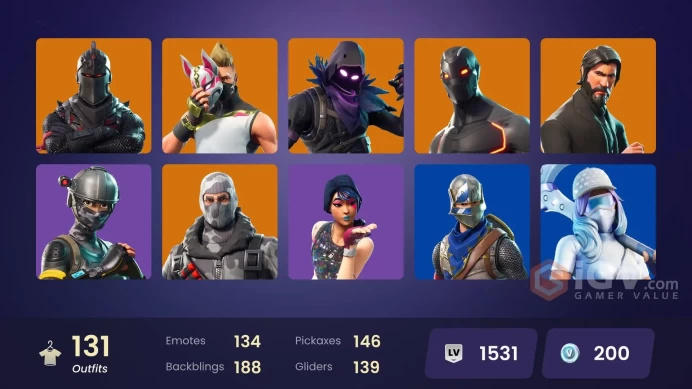 [PC] FA / 129 SKINS / BLACK KNIGHT / SPARKLE SPECIALIST / THE REAPER / BLUE SQUIRE / ROYALE KNIGHT / ELITE AGENT / OG STW