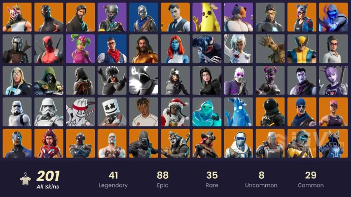 [PC] FA / 187 SKINS / THE REAPER / MAKO / BLUE SQUIRE / ROYALE KNIGHT / GOLD MIDAS / OG STW