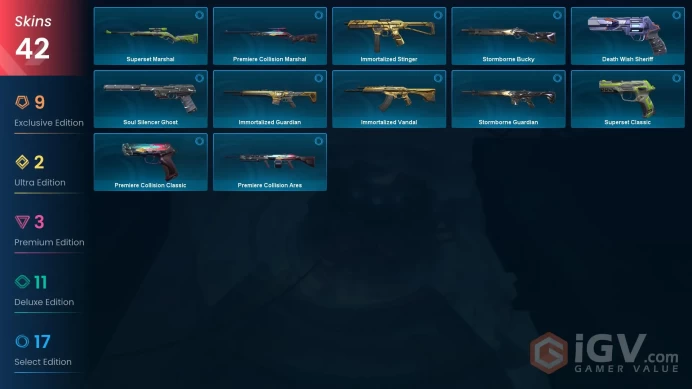 NA | Reaver Karambit, Kuronami Vandal, Champions 2025 Vandal, Champions 2024 Phantom, Sentinels Vandal, Spectrum Phantom, Phaseguard Ghost