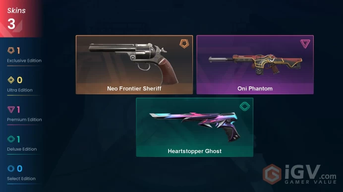 AP 3 skins | Neo Frontier Sheriff | Oni Phantom | Heartstopper Ghost | V0347
