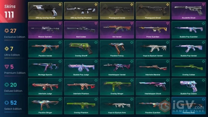 VALORANT EU WEST SERVER 11 SKİNS ( +10 KNİFE, ONE TAP +AYAKHASİ + CHAMPİONS 2024+2025 PACKED+16 VANDL)AUTO DELIVERY FULL ACCESS-LIFETIME WARRANT