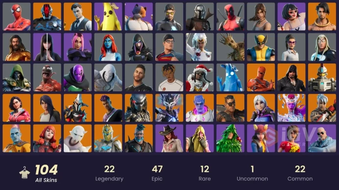 [PC/XBOX] 104 skins | Gold Midas | Gold Brutus | Point Patroller | Fixer | Lowlight | STAGE 5 | ON | Challenger | MASKED FADE ALX29