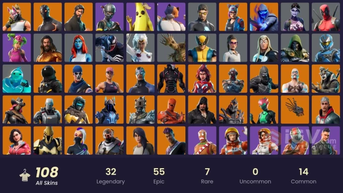 [PC] 107 skins | OG STW | The Reaper | Elite Agent | Omega (stage 5) | Shady Doggo | STAGE 5 | STAGE 5 | DARK | Gold|Stage 4 ⸱ NO PONYTAIL ALX31