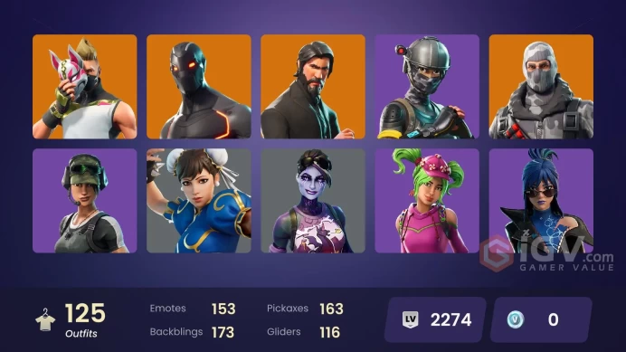 103 Skins Fa. Chun-li. Katalina. Black Panther. Subzero Cryptic gs073