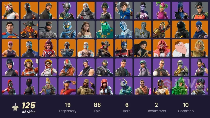 103 Skins Fa. Chun-li. Katalina. Black Panther. Subzero Cryptic gs073