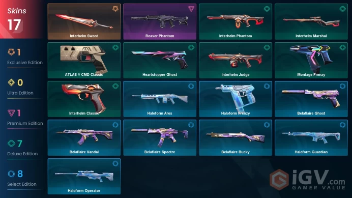 AP | VP 275 | LVL 110 | Interhelm Sword | Reaver Phantom | Interhelm Marshal | Interhelm Phantom | Heartstopper Ghost | ATLAS // CMD Cla | V0280