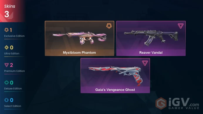 EU | VP 75 | LVL 20 | Mystbloom Phantom | Gaia's Vengeance Ghost | Reaver Vandal | V0414