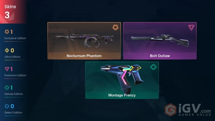 AP | VP 285 | LVL 30 | Nocturnum Phantom | Bolt Outlaw | Montage Frenzy | V0444