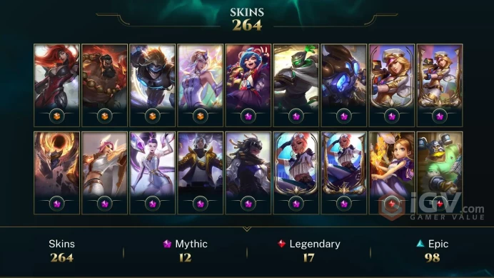 NA EMAIL CHANGEABLE ALL CHAMPIONS 87K BE 264 SKINS 10X PRESTIGE 9X VICTORIOUS 9K OE 32 L LEGENDS LAST PLAY 2023