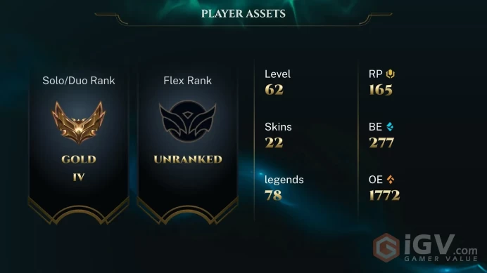[EUW] - Gold III / 22 Skins / Changeable Mail | Instant Delivery | Lifetime Warranty | 100% Handmade & Secure | 24/7 Support