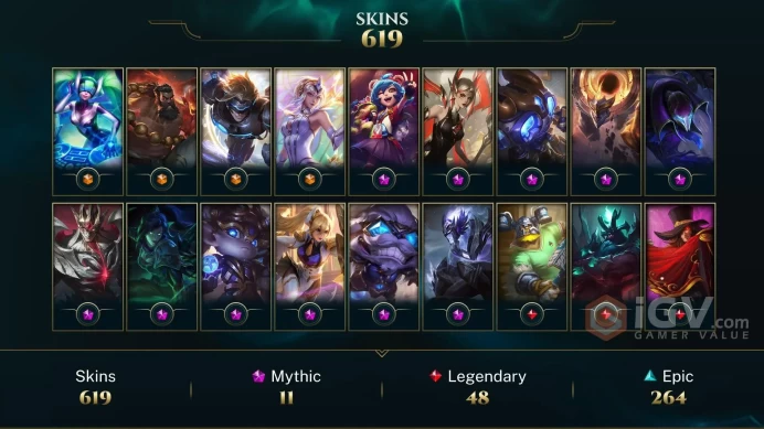 EUW 609 Skins 172 Champs | Fright Night Annie | Blood Moon Pyke | Kennen M.D. | Red Baron Corki | Hot Rod Corki | Dragonwing Corki | LOL0052