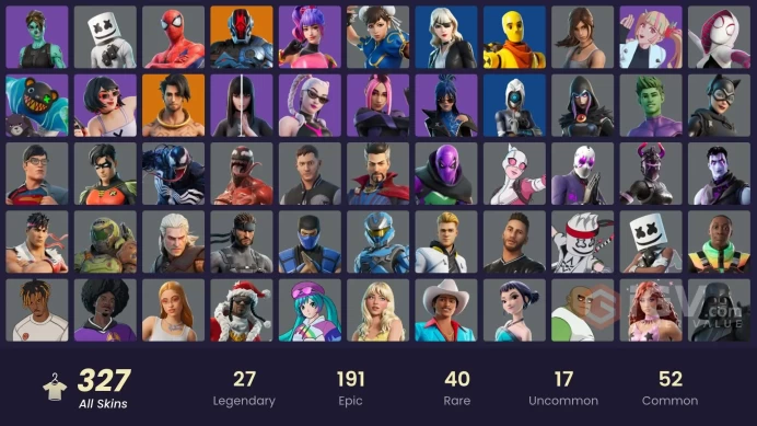 | PC/PSN/XBOX | FA | 323 Skins | Keri Commander | Unchained Ramirez | Shady Doggo | Harbinger Armor Omegarok | Full Recon | Ascension Nezumi | F