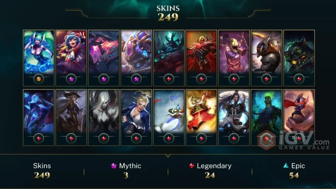 EUW 247 Skins 162 Champs | Dark Star Karma | High Noon Ashe | Muay Thai Lee Sin | Pool Party Lee Sin | Pretty Kitty Rengar | LOL0084