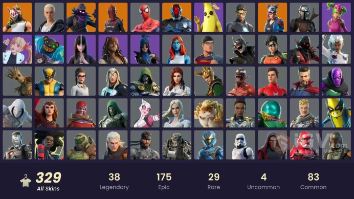 | PC/PSN/XBOX | FA | 325 Skins | Immortal Form | Challenger | Stage 5 | The Cube Queen (Islandbane) | The Ageless Champion | Gold | FULL ACCESS