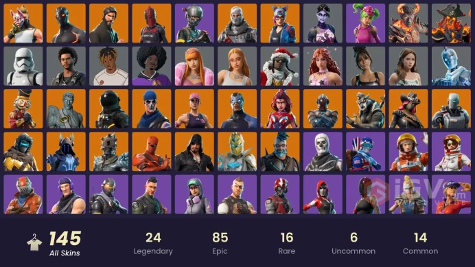 | PC/PSN/XBOX | FA | 143 Skins | Indigo Kuno | The Reaper | Elite Agent | Rogue Agent | Juke | Explorer Emilie | OG STW | FULL ACCESS |