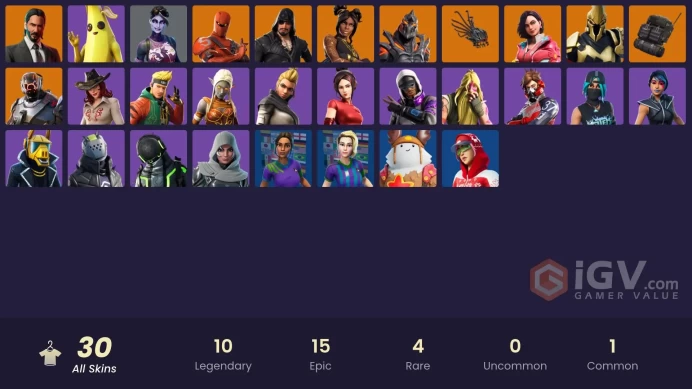 [PC/PSN/XBOX] FA 30 SKINS | JOHN WICK | PEELY | TAKE THE ELF | DARK BOMBER | SENTINEL | ULTIMA KNIGHT | RUIN | HYBRID | THE SCIENTIST |