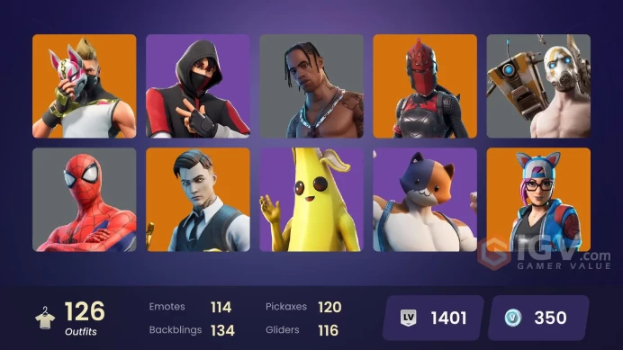 [PC] FA 126 SKINS | OG STW | IKONIK | TRAVIS SCOTT | SKULL TROOPER | ROYALE BOMBER | MERRY MARAUDER | PSYCHO BANDIT | PEELY | AGENT PEELY |