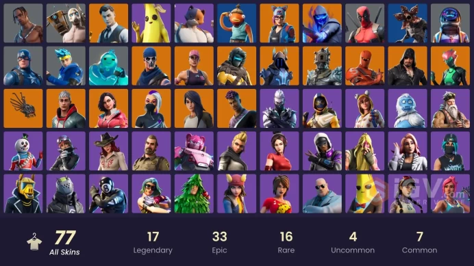 | PC / PSN / XBOX | FA | 71 Skins | Travis Scott | World Cup | World Warrior | OG STW |
