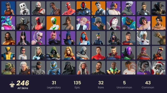 FA | 241 Skins | Travis Scott | Gold Kratos | Gold Midas |