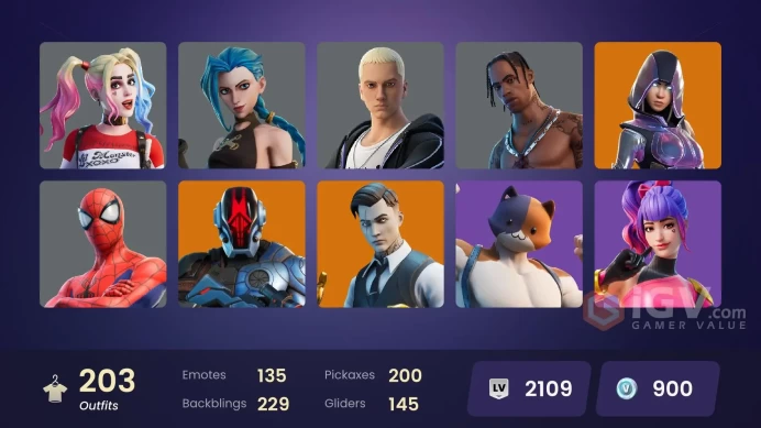 FA | 201 Skins | Travis Scott | Glow | Unchained Ramirez | Arcane Jinx | FNCS Axe Yellow |