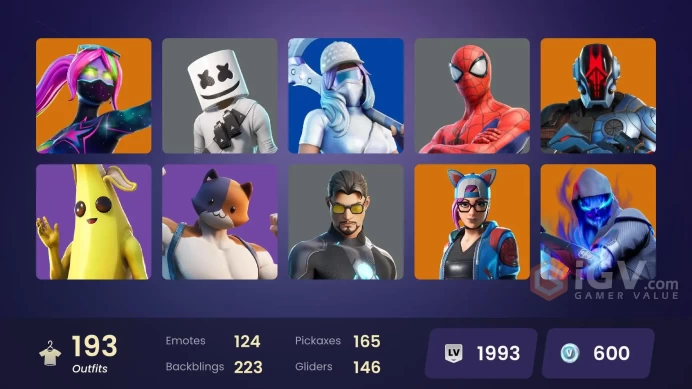FA [PC/PSN/XBOX] 193 skins | Tart Tycoon | Lynx | Spire Assassin | Merry Mint Axe | Predator | The Imagined | The Prisoner | Renzo the Destroyer