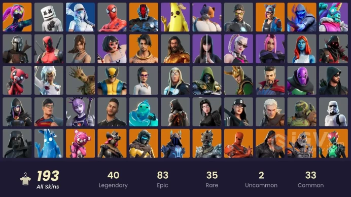 FA [PC/PSN/XBOX] 193 skins | Tart Tycoon | Lynx | Spire Assassin | Merry Mint Axe | Predator | The Imagined | The Prisoner | Renzo the Destroyer