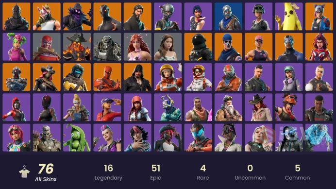 | PC / PSN / XBOX | FA | 65 Skins | Black Knight | Sparkle Specialist | The Reaper | Blue Squire | Royale Knight |