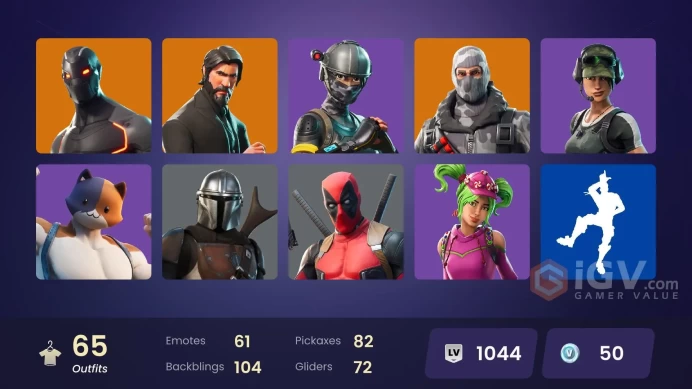 | FA | 63 Skins | The Reaper | Elite Agent | Rogue Agent | Havoc | Trailblazer | OG STW |