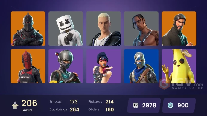 FA | 201 Skins | Black Knight | Travis Scott | Unchained Ramirez | Sparkle Specialist | The Reaper | Royale Knight |