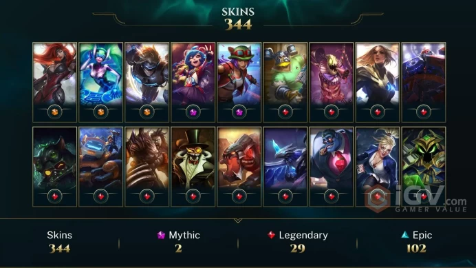 EUW 346 Skins 172 Champs | Dark Star Karma | Deadly Kennen | Kennen M.D. | Hot Rod Corki | Fnatic Corki | Bloodstone Lissandra | LOL0080