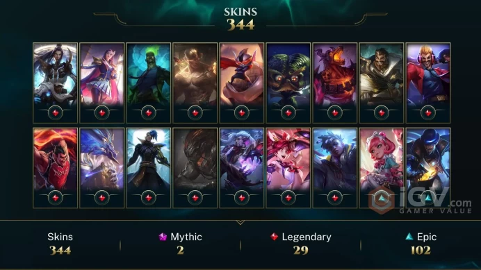 EUW 346 Skins 172 Champs | Dark Star Karma | Deadly Kennen | Kennen M.D. | Hot Rod Corki | Fnatic Corki | Bloodstone Lissandra | LOL0080
