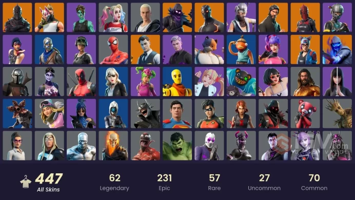 [PC] Full Access: 448 skins, Black Knight, Sparkle Specialist, The Reaper, Blue Squire, Royale Knight, Gold Midas, og stw