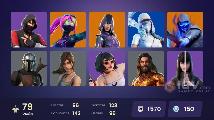 [PC] Full Access: 74 skins, IKONIK, Glow, The Scientist, Vi, og stw