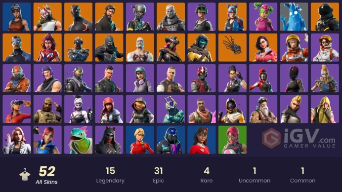 [PC/PSN/XBOX] 52 skins | OG Renegade Raider | The Reaper | Elite Agent | Havoc | Sub Commander | Rogue Agent | Trailblazer | 300 VB