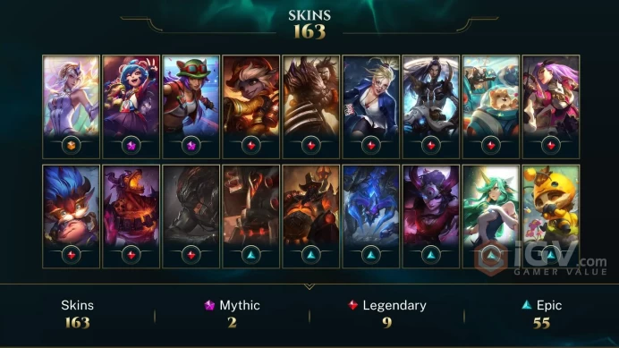 NA League Account: +163 Skins | Full Access | Instant Delivery!