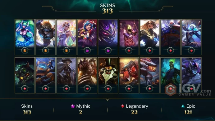 EUW 311 Skins 172 Champs | Karate Kennen | Super Kennen | Infernal Kennen | Blade Queen Lissandra | Headhunter Akali | LOL0098