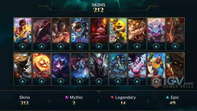 EUW 220 Skins 149 Champs | Traditional Lee Sin | Dragon Fist Lee Sin | Muay Thai Lee Sin | SKT T1 Lee Sin | Firecracker Sett | LOL0102