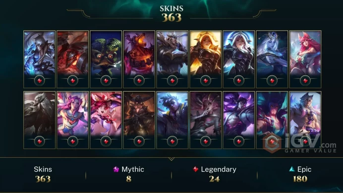 EUW 359 Skins 172 Champs | Old God Ivern | Mecha Kingdoms Garen | Fright Night Annie | Astronaut Ivern | Kennen M.D. | Odyssey Karma | LOL0101