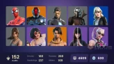 152 skins [All Platforms] Lara Croft | Spider-Man | Peter Griffin | Vivi Chroma | Subzero Cryptic | 600 VB | Instant Delivery