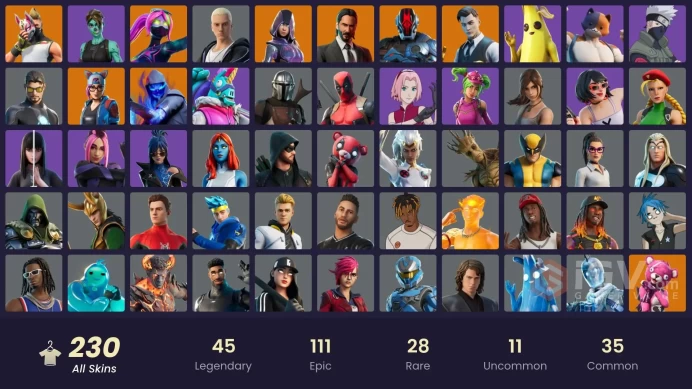 PC/PSN/Xbox/Nintendo 230 skins | OG STW Leviathan Axe | Arcane Vi | Glow | Gold Midas | Tart Tycoon | Lina Scorch | Sultura | Cloud Striker | Sh