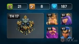 Town hall 17 Xp 187, 5 equipment epic, C6437