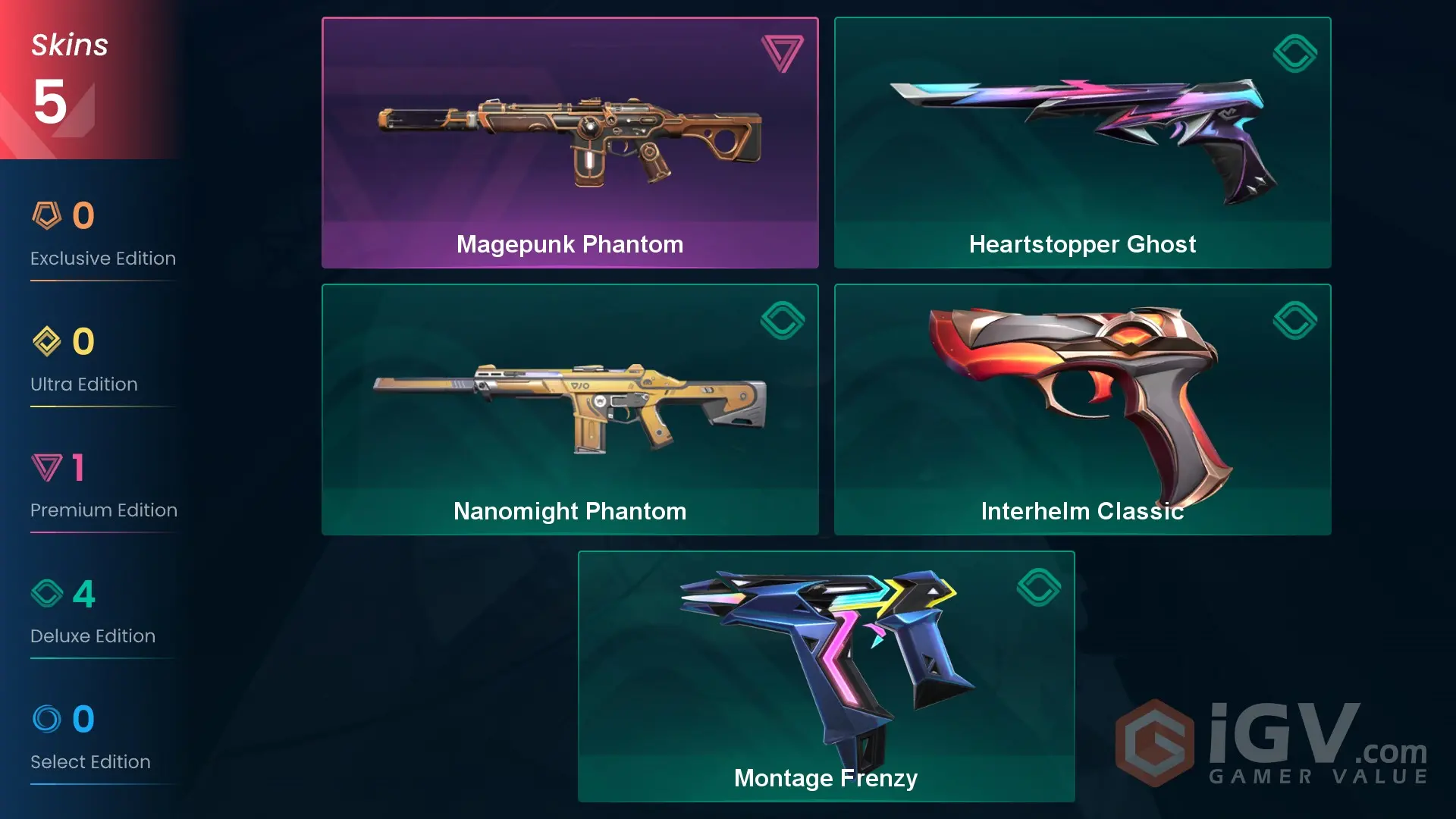 5 skins | Magepunk Phantom | Montage Frenzy | Heartstopper Ghost ...