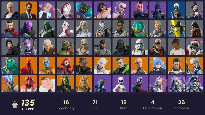 [PC/XBOX] 135 skins | Lina Scorch | Subzero Cryptic | Nezumi | Valeria | Snap | Paradigm (Reality-659) | Twyn |	N23