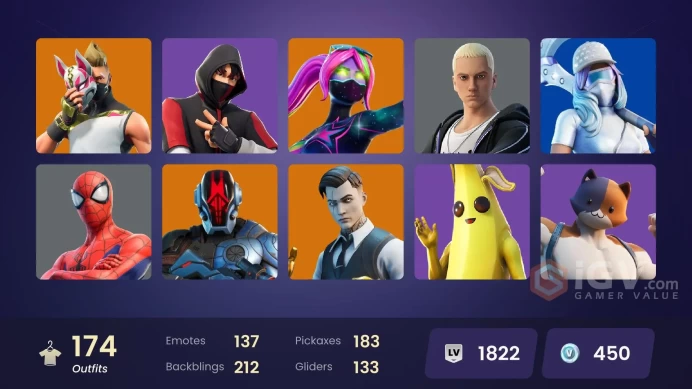[PSN/XBOX/PC] 174 skins | IKONIK | Merry Mint Axe | Reaper | Candy Axe | Ride The Pony | Valor | Renzo the Destroyer | Galaxia | Hybrid | Carbid