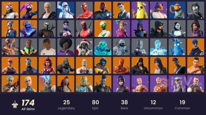 [PSN/XBOX/PC] 174 skins | IKONIK | Merry Mint Axe | Reaper | Candy Axe | Ride The Pony | Valor | Renzo the Destroyer | Galaxia | Hybrid | Carbid